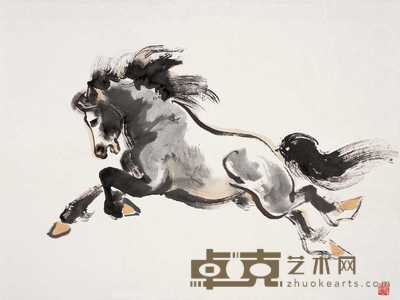 戈湘岚 马 镜心 45.5×68cm